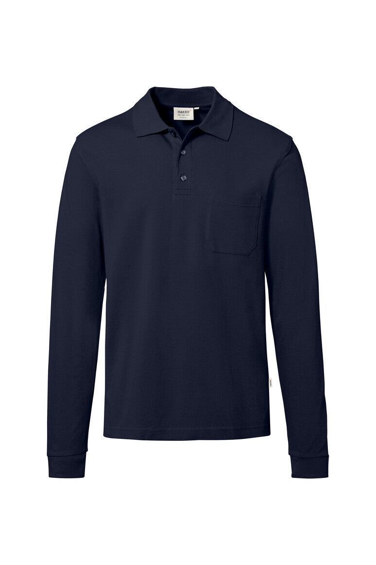 Pocket Longsleeve-Polo Mikralinar ECO tinte