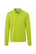 Pocket Longsleeve-Polo Mikralinar ECO kiwi