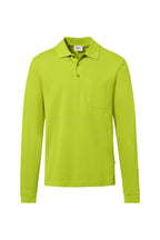 Pocket Longsleeve-Polo Mikralinar ECO kiwi