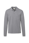 Pocket Longsleeve-Polo Mikralinar ECO titan