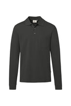 Pocket Longsleeve-Polo Mikralinar ECO karbongrau