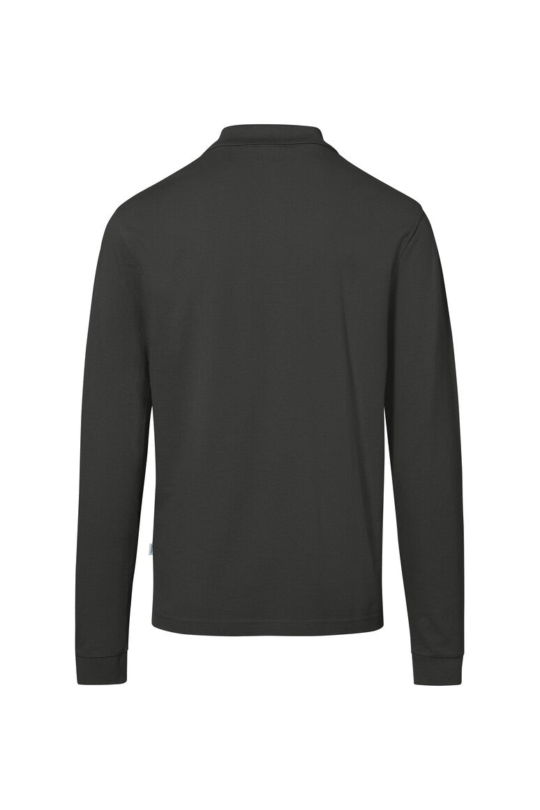 Pocket Longsleeve-Polo Mikralinar ECO karbongrau