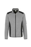 HAKRO Strickfleecejacke Dawson grau meliert