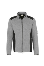 HAKRO Strickfleecejacke Dawson grau meliert
