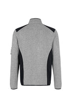 HAKRO Strickfleecejacke Dawson grau meliert