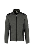 HAKRO Strickfleecejacke Dawson anthrazit meliert