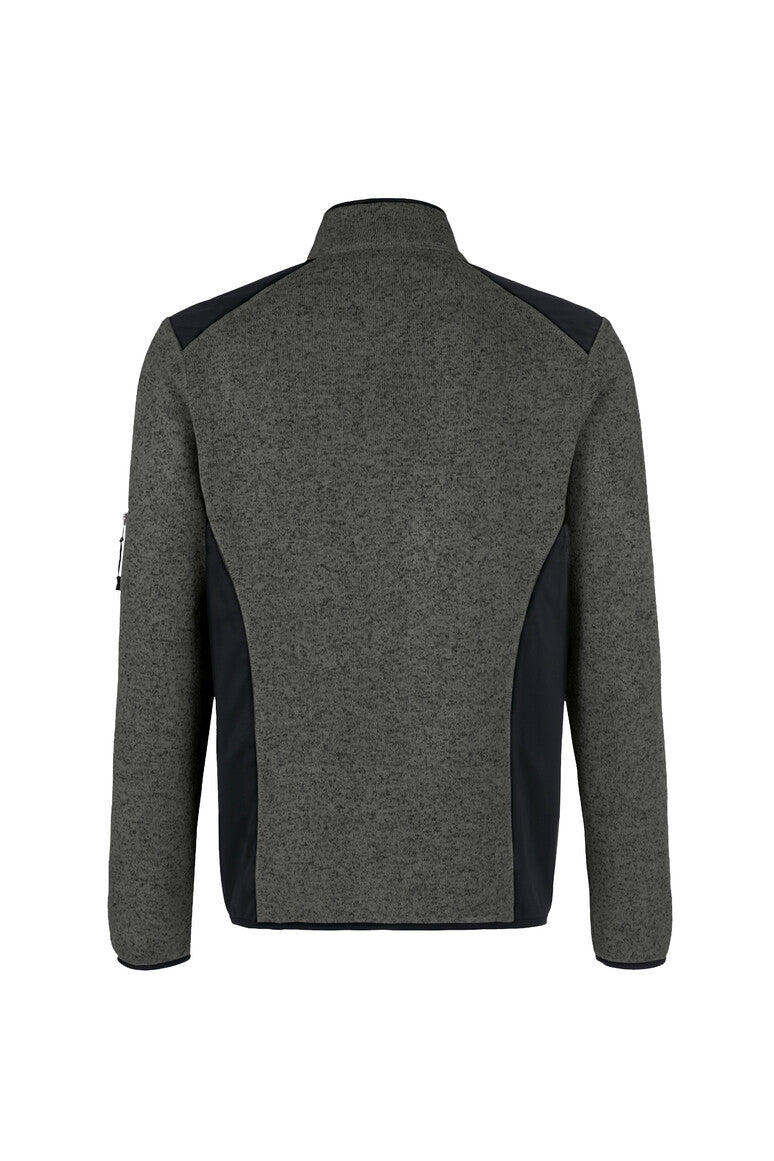 HAKRO Strickfleecejacke Dawson anthrazit meliert