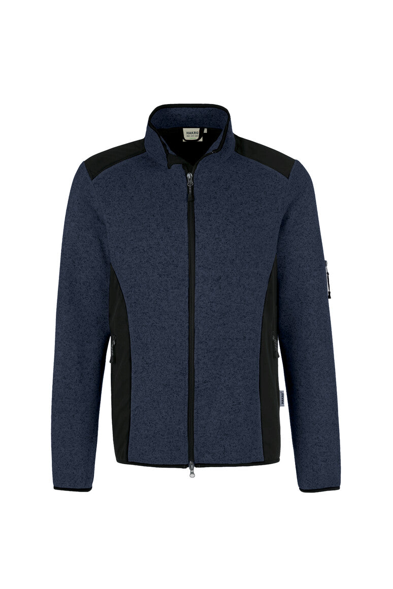 HAKRO Strickfleecejacke Dawson marine meliert