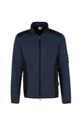 HAKRO Strickfleecejacke Dawson marine meliert