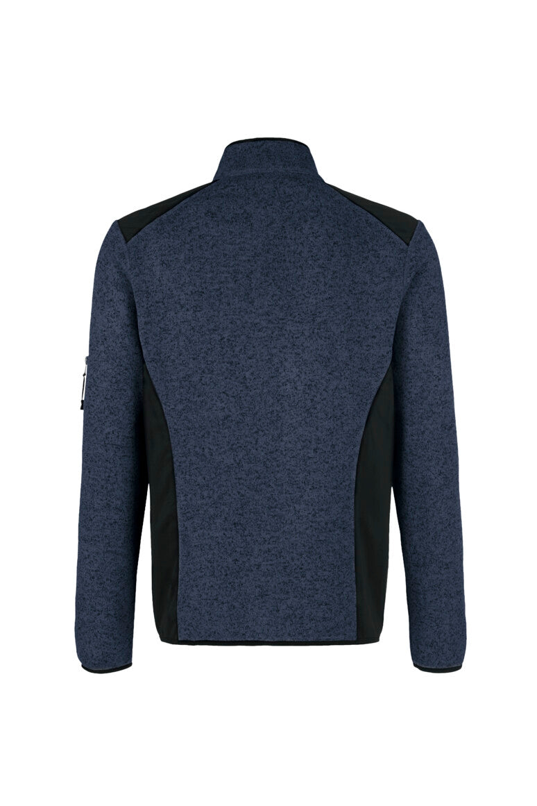 HAKRO Strickfleecejacke Dawson marine meliert