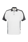 HAKRO Poloshirt Contrast Mikralinar® weiß/anthrazit