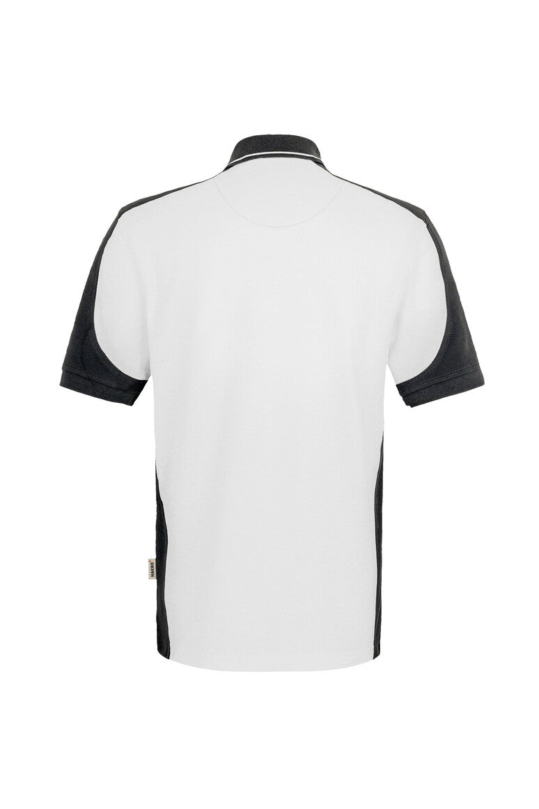 HAKRO Poloshirt Contrast Mikralinar® weiß/anthrazit