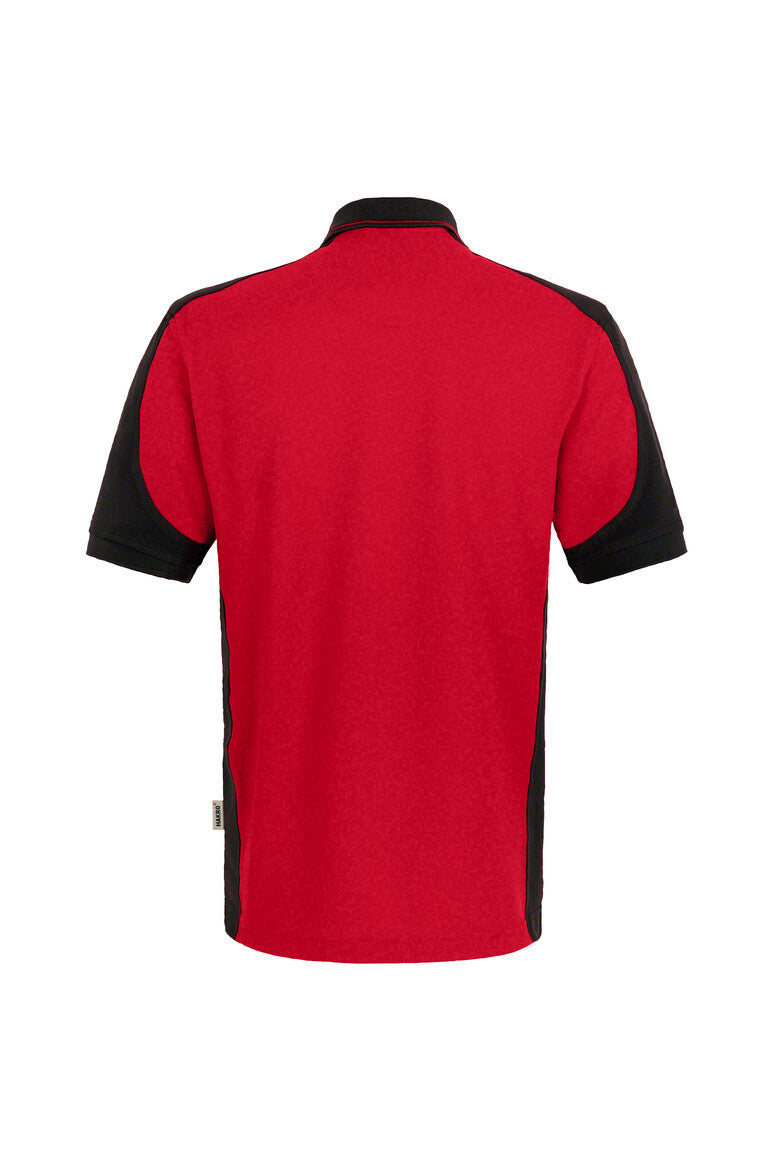 HAKRO Poloshirt Contrast Mikralinar® rot/anthrazit