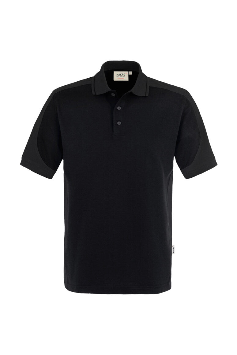 HAKRO Poloshirt Contrast Mikralinar® schwarz/anthrazit