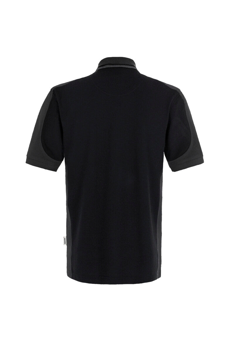 HAKRO Poloshirt Contrast Mikralinar® schwarz/anthrazit
