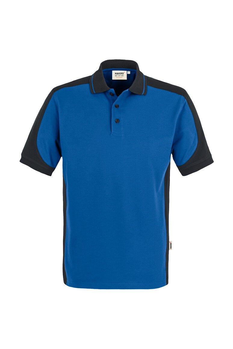 HAKRO Poloshirt Contrast Mikralinar® royalblau/anthrazit