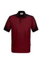 HAKRO Poloshirt Contrast Mikralinar® weinrot/anthrazit