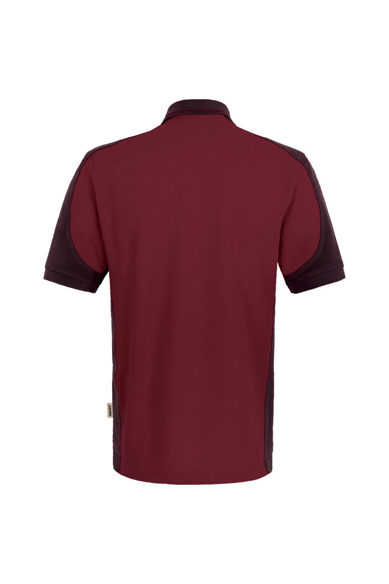 HAKRO Poloshirt Contrast Mikralinar® weinrot/anthrazit