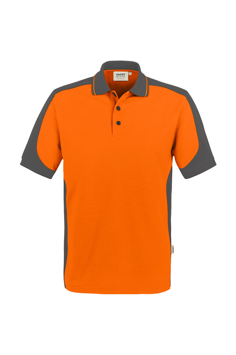 HAKRO Poloshirt Contrast Mikralinar® orange/anthrazit