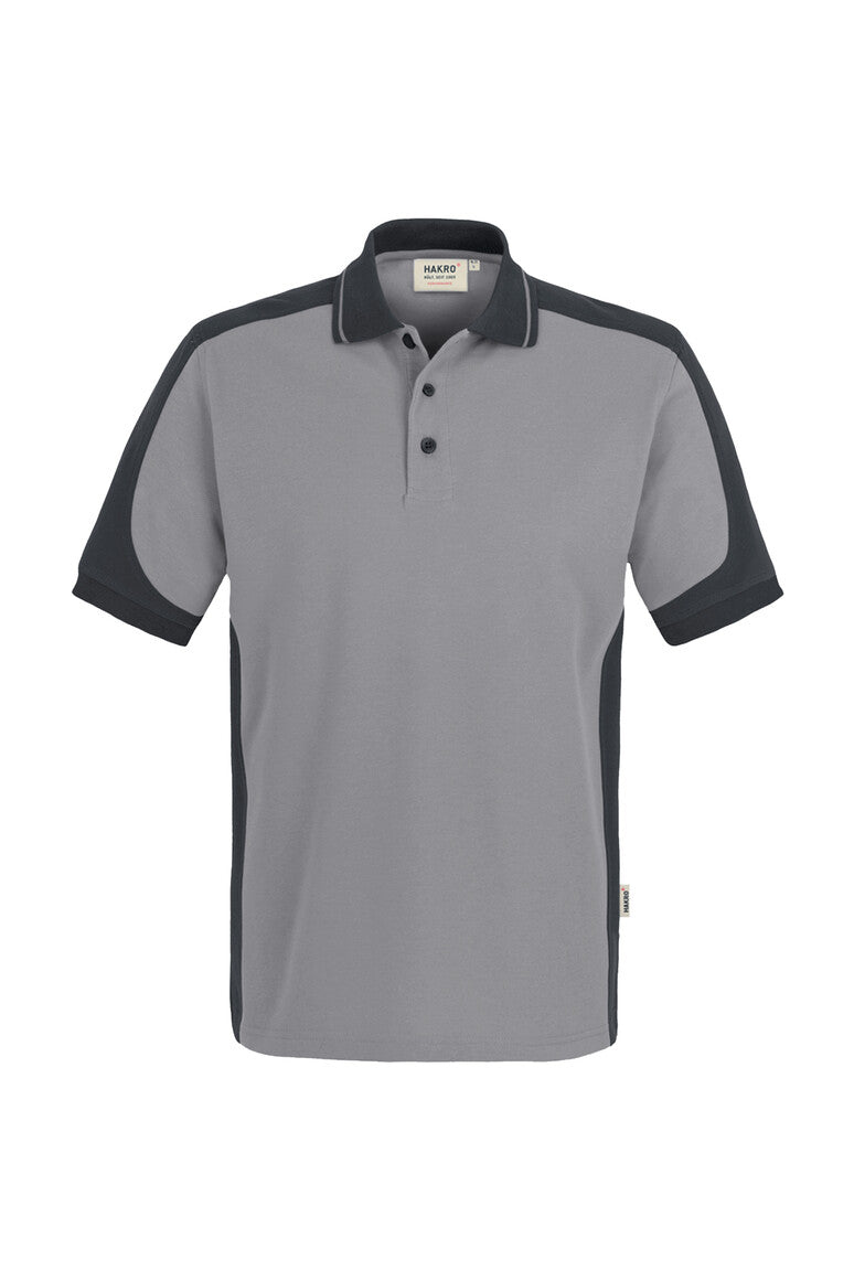 HAKRO Poloshirt Contrast Mikralinar® titan/anthrazit