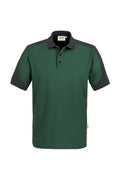 HAKRO Poloshirt Contrast Mikralinar® tanne/anthrazit