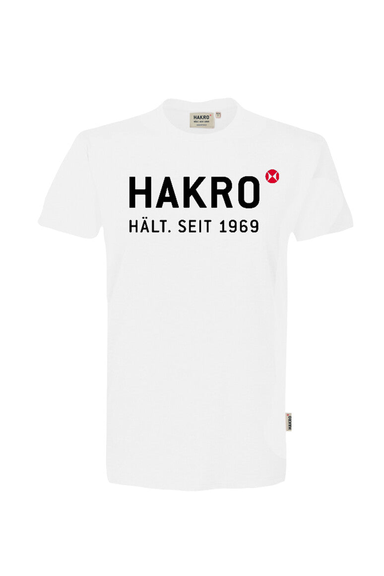 HAKRO T-Shirt Logo weiß