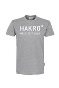 HAKRO T-Shirt Logo grau meliert