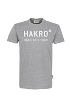 HAKRO T-Shirt Logo grau meliert