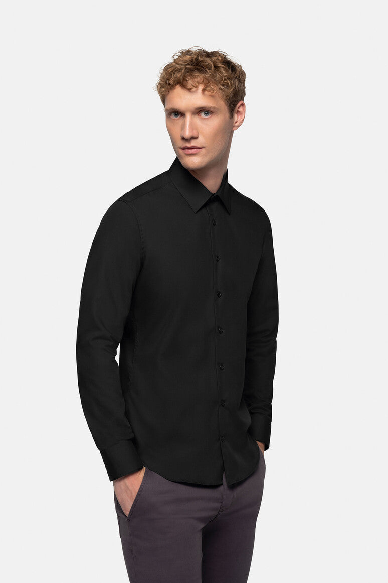 HAKRO Hemd Business Regular schwarz