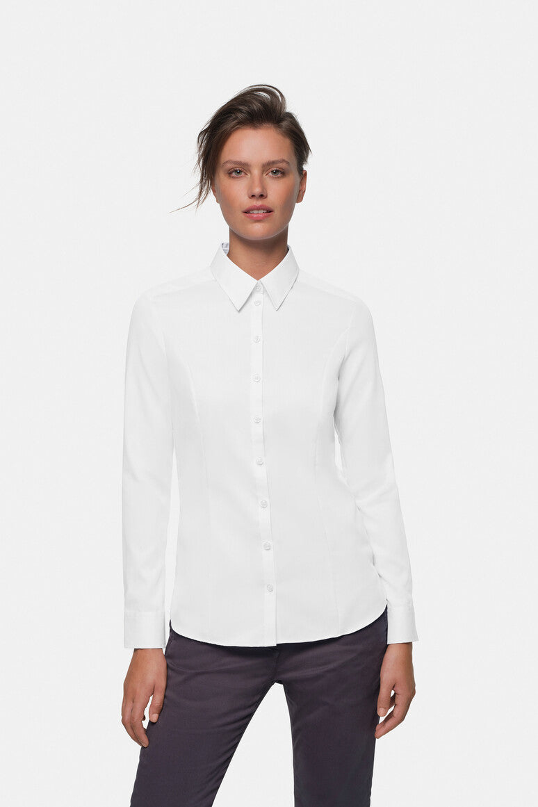 HAKRO Bluse Business weiß