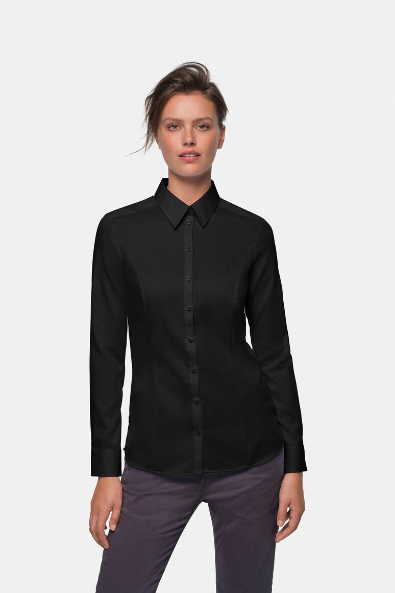 HAKRO Bluse Business schwarz