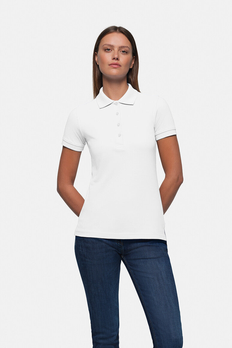 HAKRO Damen Poloshirt Classic weiß