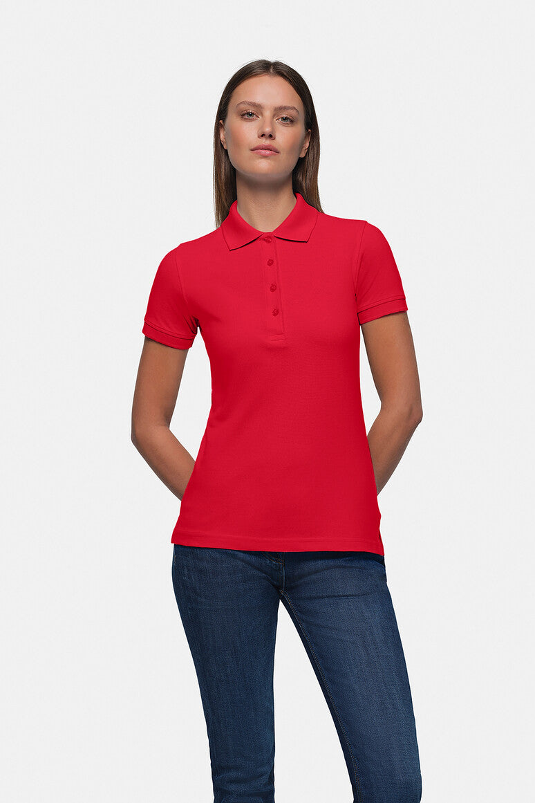 HAKRO Damen Poloshirt Classic rot