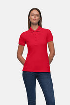 HAKRO Damen Poloshirt Classic rot