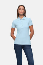 HAKRO Damen Poloshirt Classic eisblau