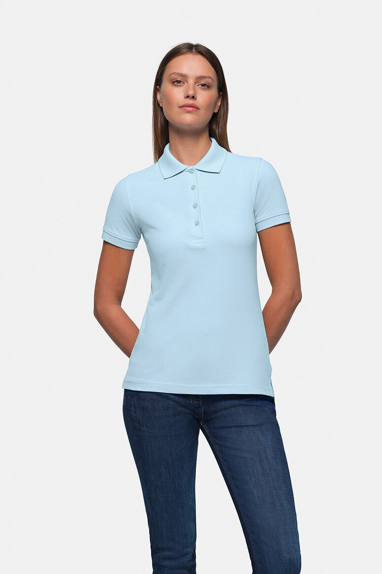 HAKRO Damen Poloshirt Classic eisblau