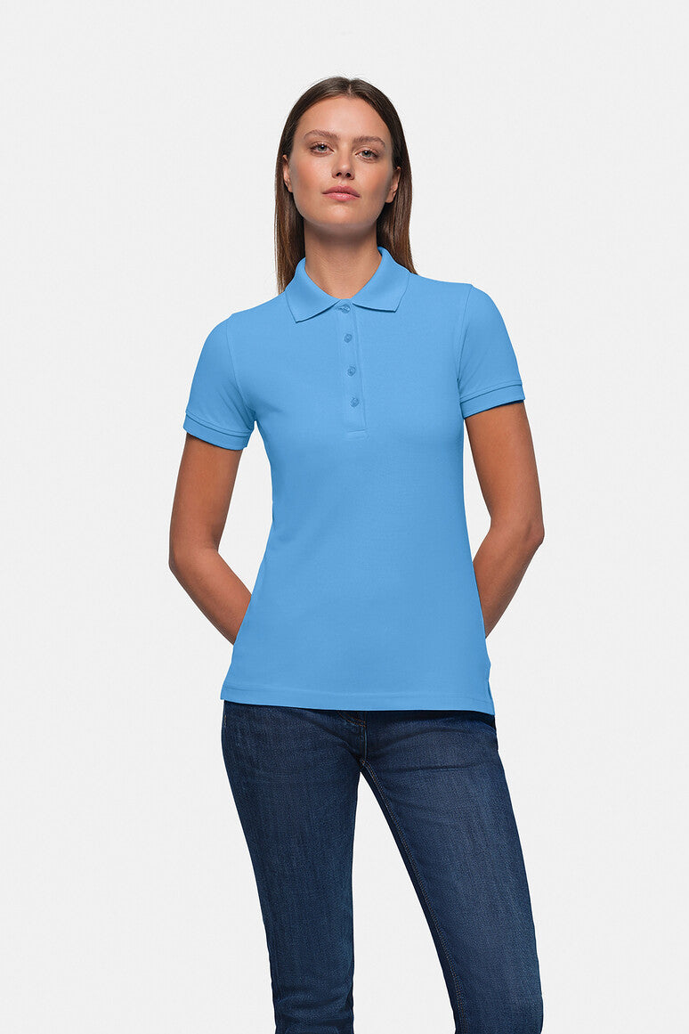 HAKRO Damen Poloshirt Classic malibublau