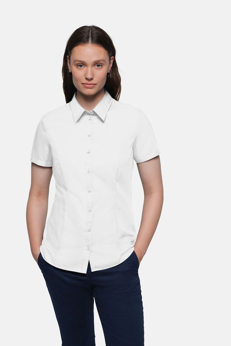HAKRO 1/2-Arm Bluse Business weiß