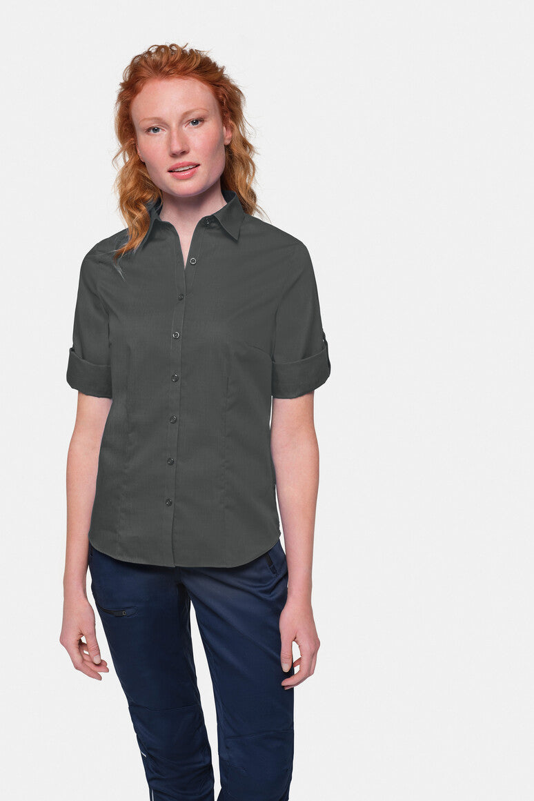 HAKRO 3/4-Arm-Vario Bluse Mikralinar® anthrazit