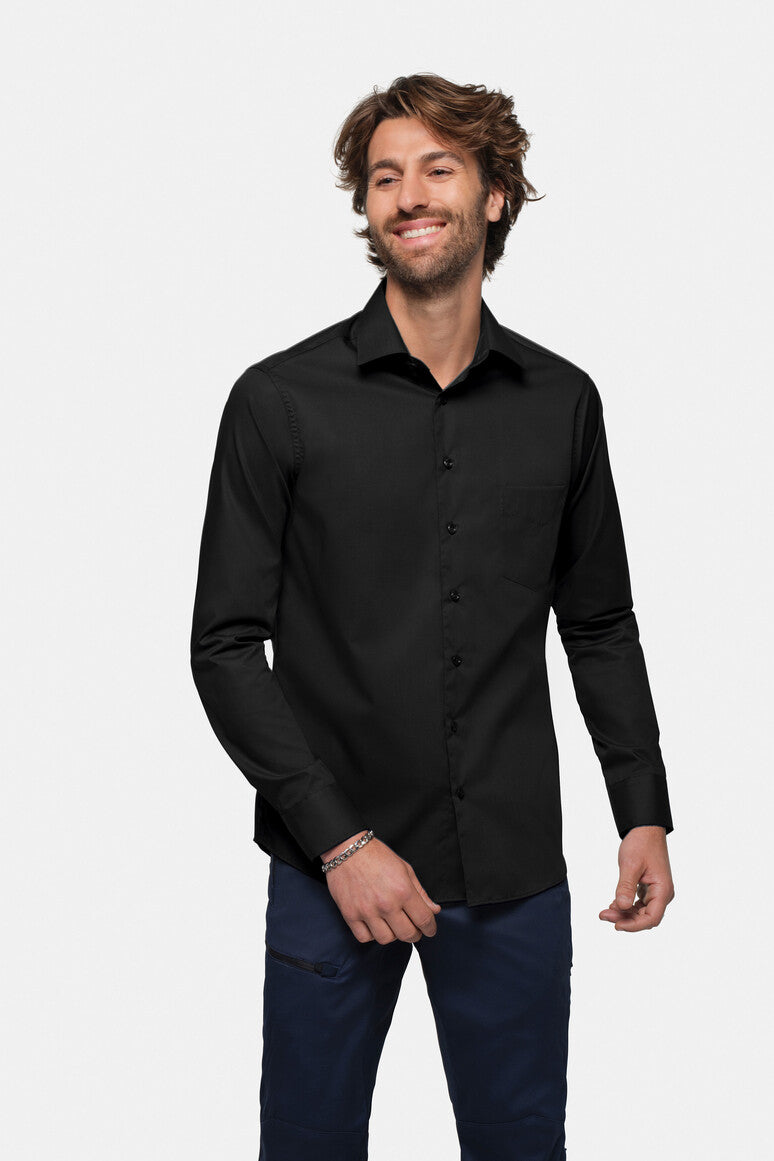 HAKRO Hemd Mikralinar® Comfort schwarz