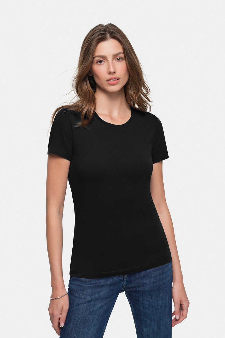 HAKRO Damen T-Shirt Classic schwarz