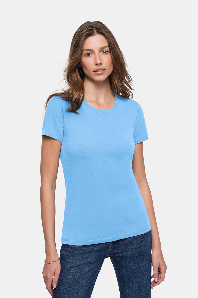 HAKRO Damen T-Shirt Classic malibublau