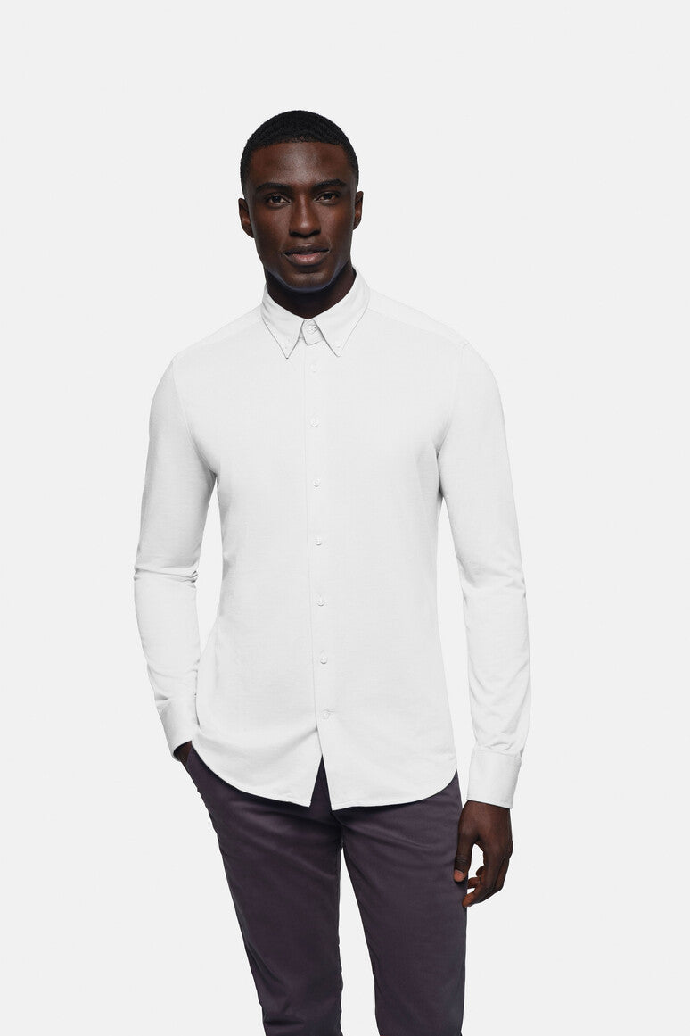 HAKRO Hemd Natural Stretch Regular weiß