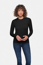 HAKRO Damen Pullover Premium-Baumwolle schwarz