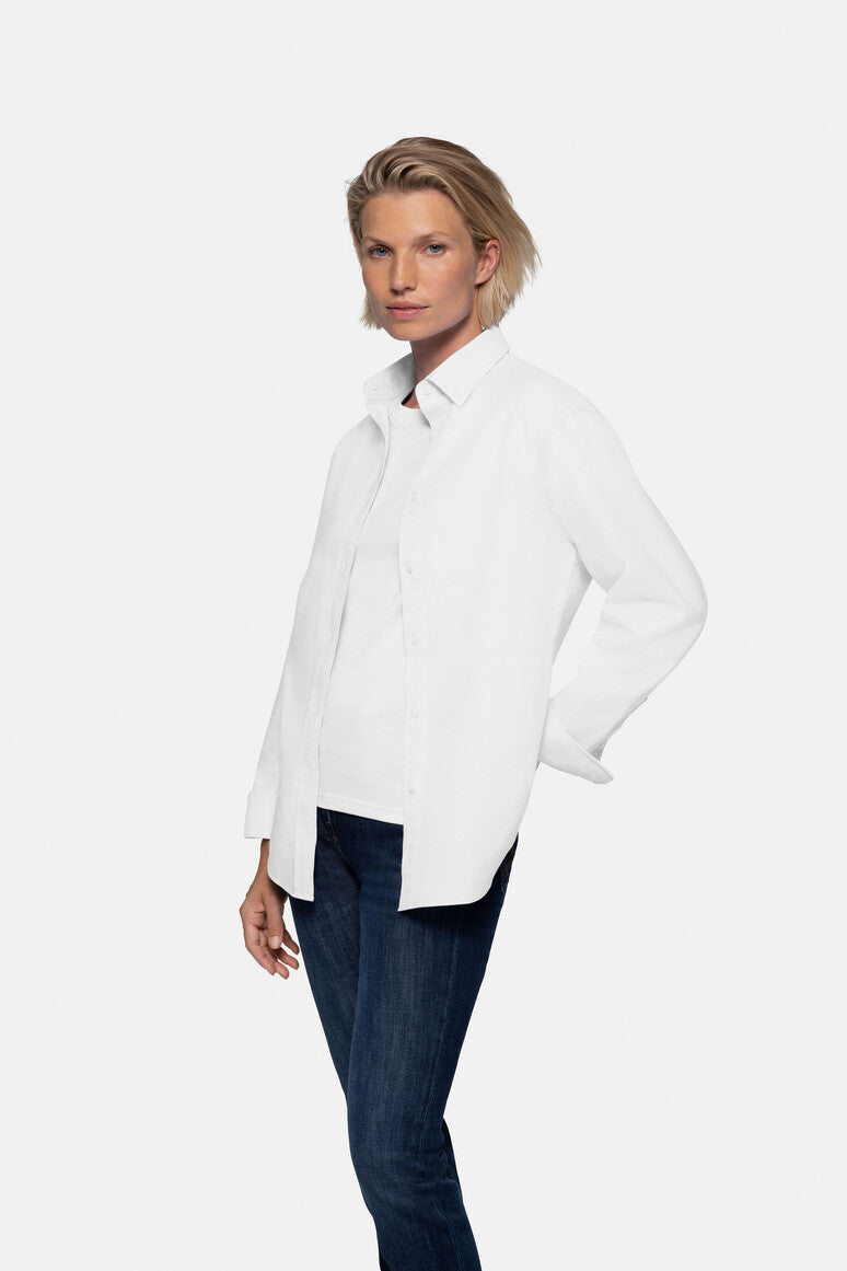 HAKRO Oxford Bluse weiß