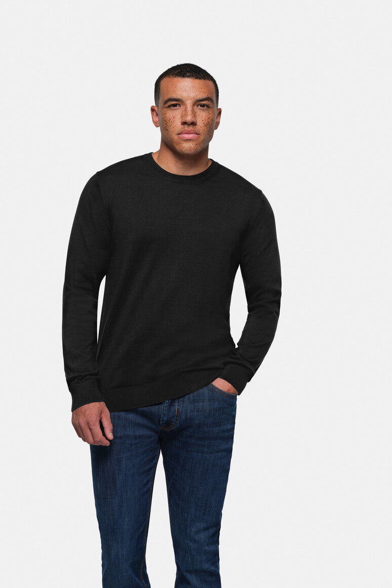 HAKRO Pullover Premium-Baumwolle schwarz