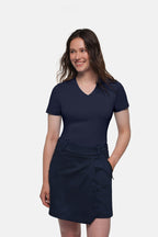 HAKRO Cotton Tec® Damen V-Shirt tinte