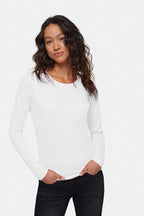 HAKRO Damen Longsleeve Classic weiß