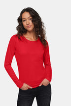HAKRO Damen Longsleeve Classic rot