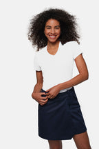 HAKRO Damen V-Shirt Mikralinar® weiß